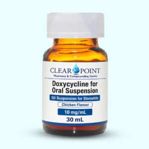 Suspension huileuse de doxycycline à 25 mg/ml pour la stomatite