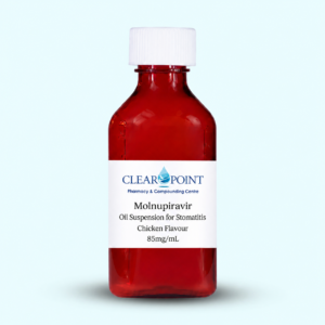 Suspension huileuse de molnupiravir 85 mg/ml pour stomatite